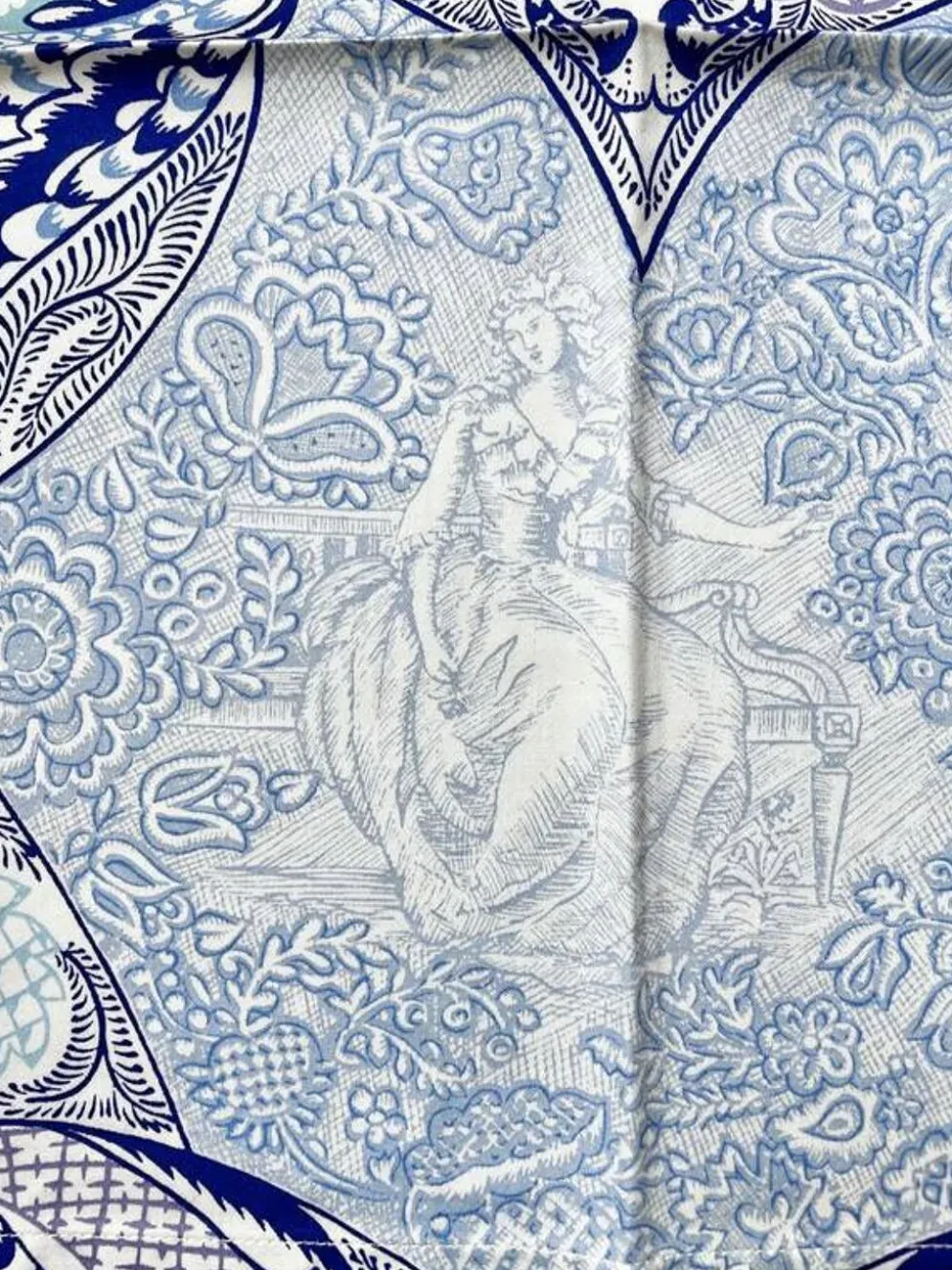 6 serviettes en satin de coton "Trianon"