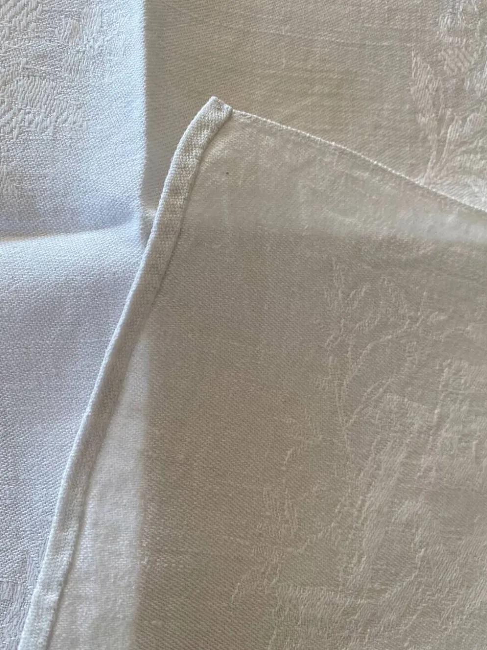 6 serviettes monogramme VV