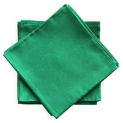 10 serviettes Patrick Frey damassé coton vert