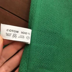 10 serviettes Patrick Frey damassé coton vert