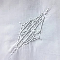 8 serviettes pur fil brodées et monogrammées MR