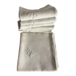 6 serviettes RV damassé 79X66cm