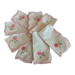 Serviettes service nappe anciennes
