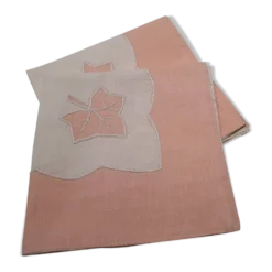 2 serviettes à thé brodées