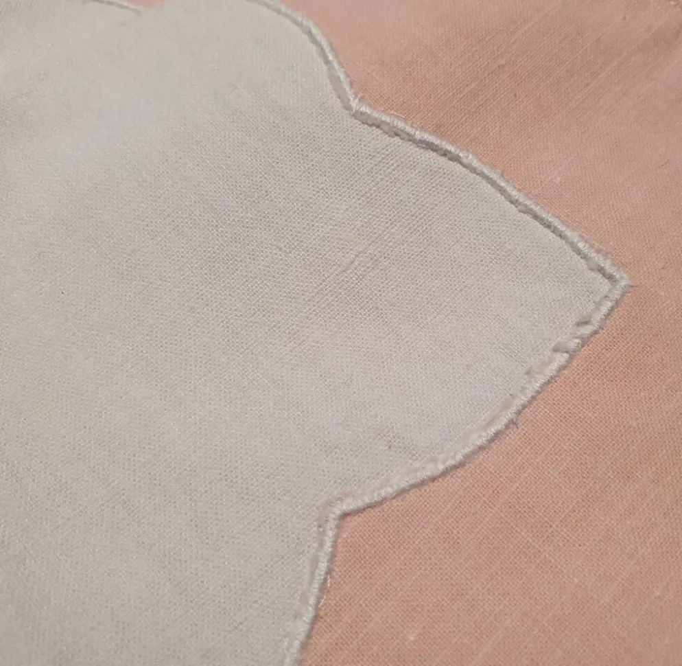 2 serviettes à thé brodées