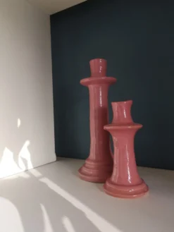 Set de 2 bougeoirs en céramique tamegroute