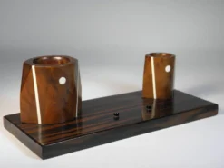 SET DE BUREAU en EBENE de MACASSAR