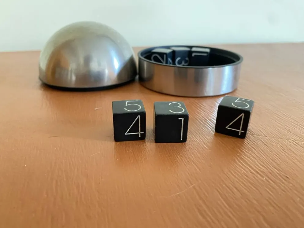 Set de jeu de dés Georg Jensen