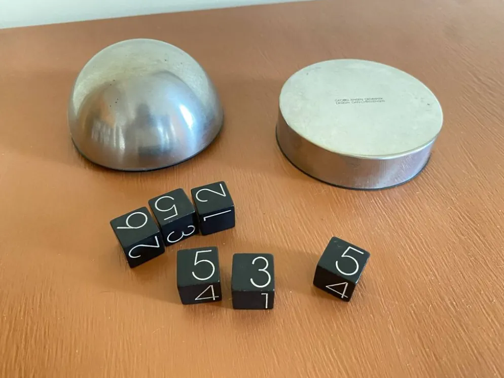 Set de jeu de dés Georg Jensen