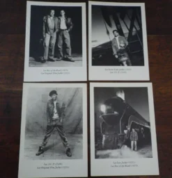Set de 4 photographies cartes postales série limitée de 1992, en noir et blanc