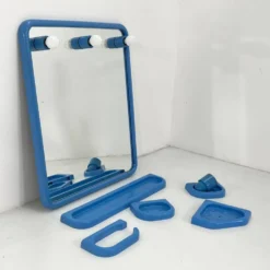 Set de Salle de Bain Bleu par Gedy, 1970