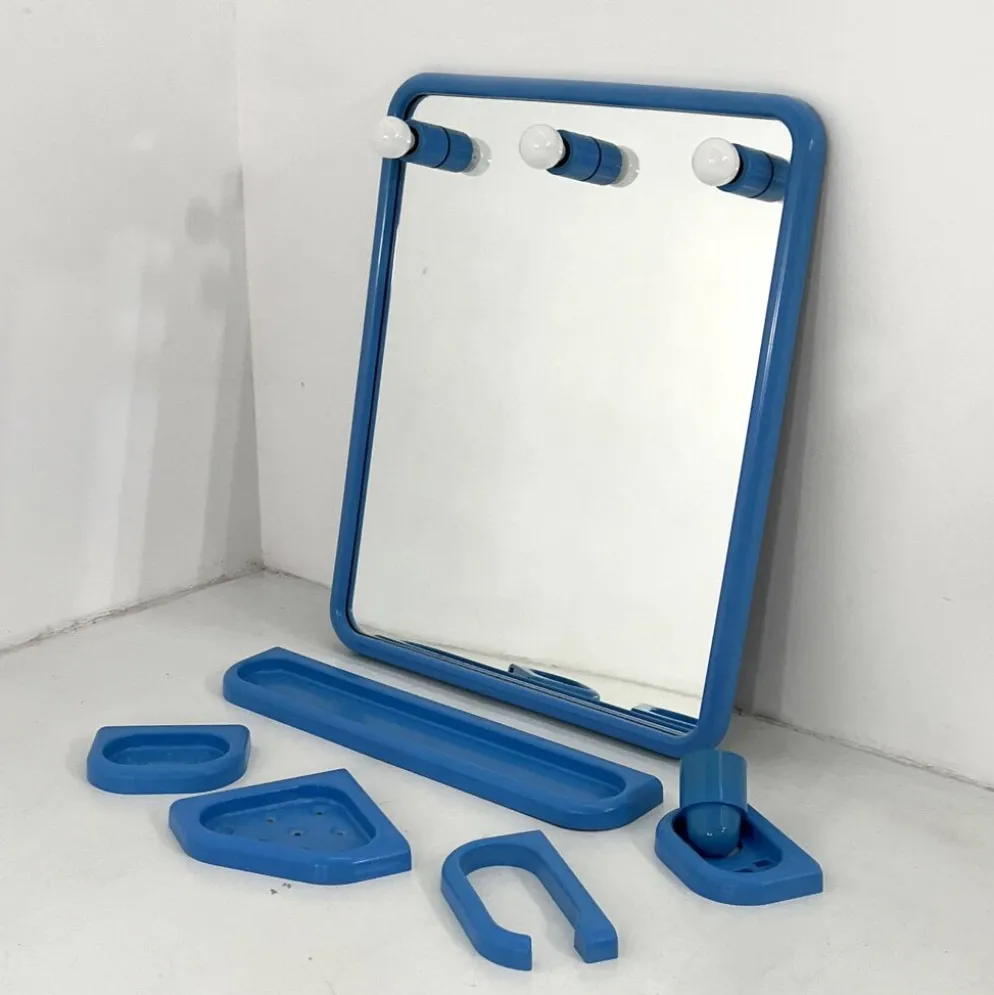 Set de Salle de Bain Bleu par Gedy, 1970