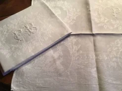 Set de 6 serviettes de chasse 19eme marquées « PB »