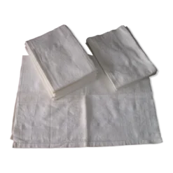 Set de 12 serviettes de table brodées