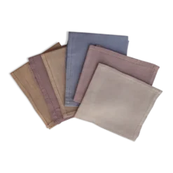 Set de 6 serviettes de table en lin multicolores
