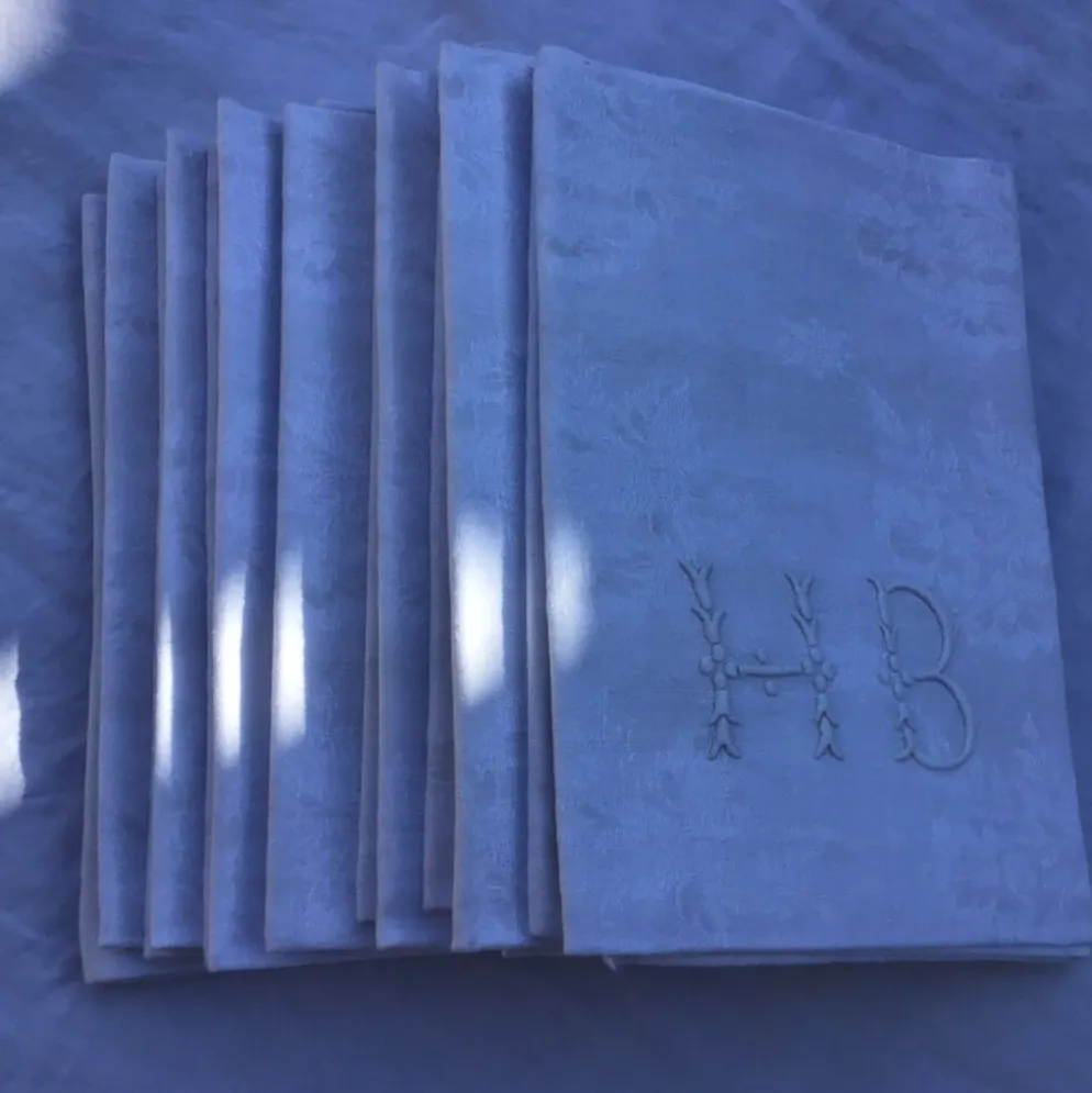 Set de 6 serviettes de table hb art déco