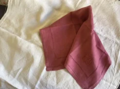 Set de 3 serviettes roses