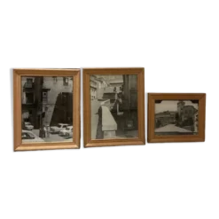 Set de trois photos noir et blanc 1950