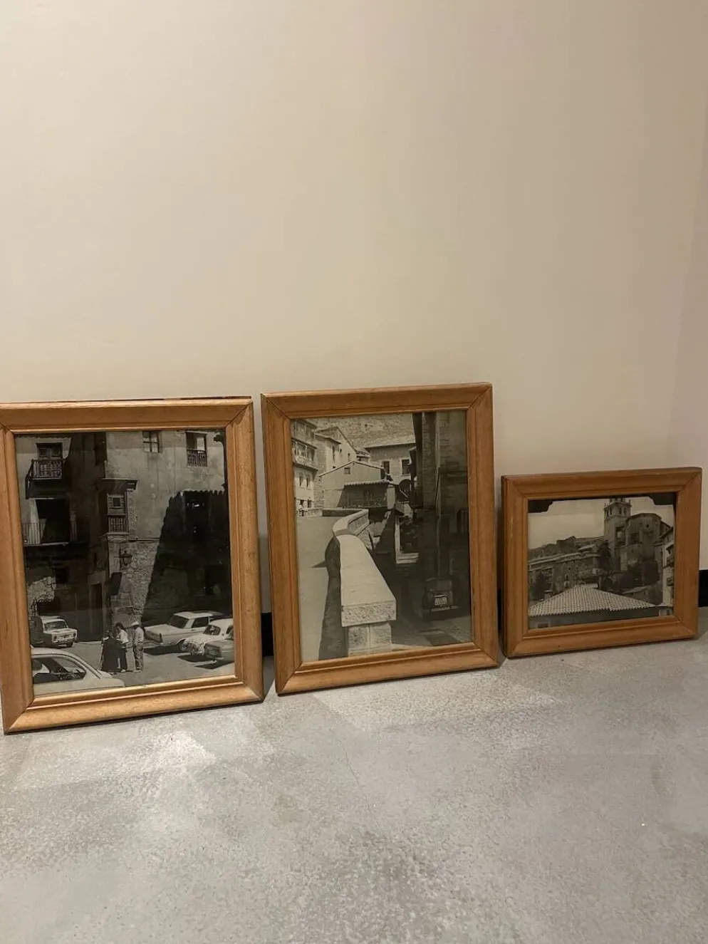 Set de trois photos noir et blanc 1950