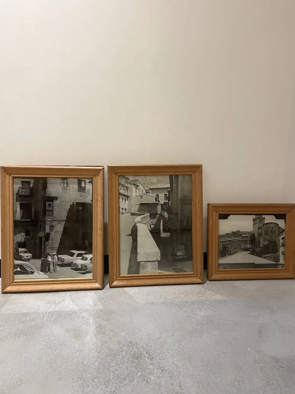 Set de trois photos noir et blanc 1950