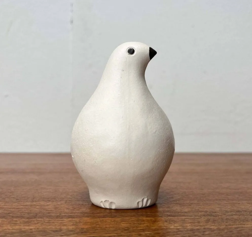 Sifflets d'oiseaux en céramique faits main vintage Riekko de Punainen Paja et Lintupaja, Finlande, années 1970, lot de 2