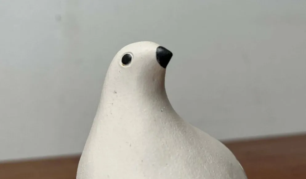 Sifflets d'oiseaux en céramique faits main vintage Riekko de Punainen Paja et Lintupaja, Finlande, années 1970, lot de 2