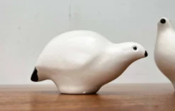 Sifflets d'oiseaux en céramique faits main vintage Riekko de Punainen Paja et Lintupaja, Finlande, années 1970, lot de 2