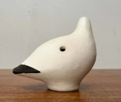 Sifflets d'oiseaux en céramique faits main vintage Riekko de Punainen Paja et Lintupaja, Finlande, années 1970, lot de 2