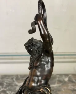 Silène, sculpture en bronze d’après l’antique, XIXème siècle