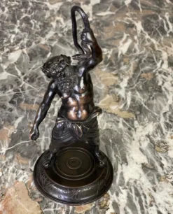 Silène, sculpture en bronze d’après l’antique, XIXème siècle