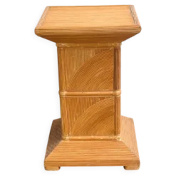 Socle en bambou fendu français, années 1970