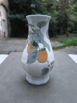 Soliflore en porcelaine octogonal « Lombardia Apricot » - Gallo Design
