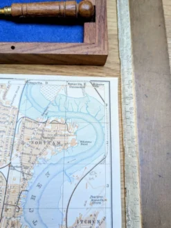 Southampton, Angleterre, plan original imprimé en 1913.