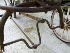 Soviet USSR childs pedal horse car antique vintage childs toy treasure 1950