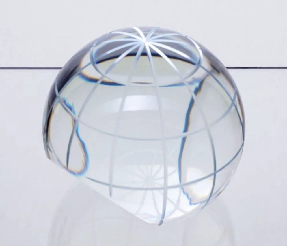 Sphère en verre décoratif vintage, années 1970