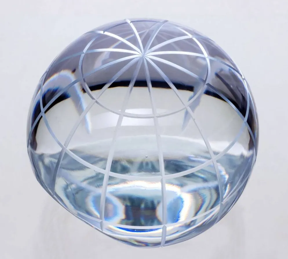 Sphère en verre décoratif vintage, années 1970