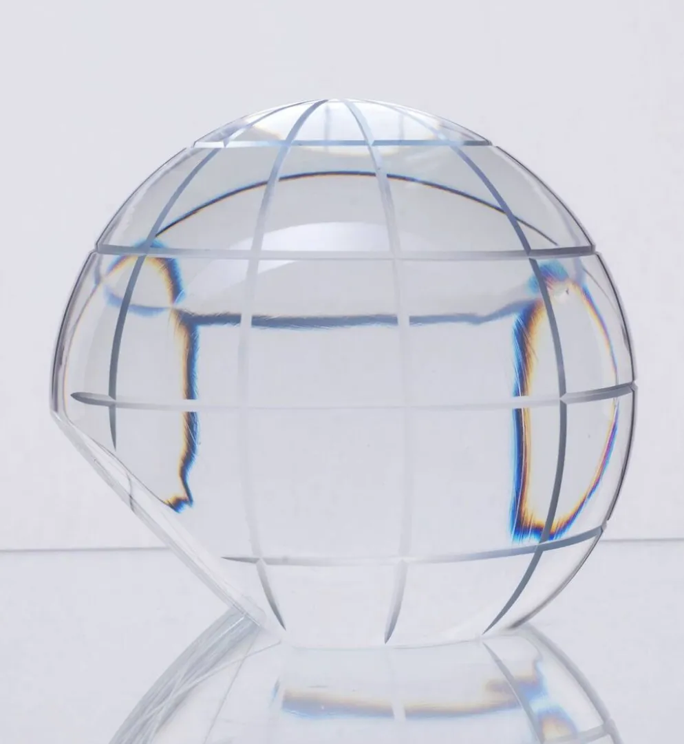 Sphère en verre décoratif vintage, années 1970