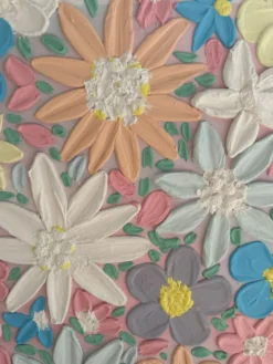 Spring bloom Tableau Texturé 60x80cm fait à la main signé avec cadre