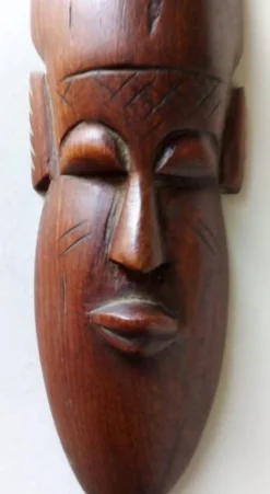 Série de 7 masques semainiers – Artisanat d'art Sénégal (années 80) – Bois