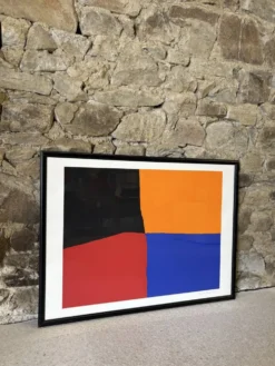 Sérigraphie « Trèfle à quatre feuilles » par E. Mether-Borgström, 1985