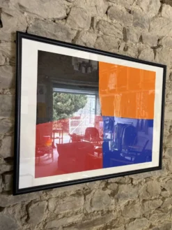 Sérigraphie « Trèfle à quatre feuilles » par E. Mether-Borgström, 1985