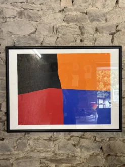 Sérigraphie « Trèfle à quatre feuilles » par E. Mether-Borgström, 1985