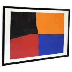 Sérigraphie « Trèfle à quatre feuilles » par E. Mether-Borgström, 1985