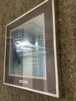 Sérigraphie vintage Op Art « Feny » par Vasarely