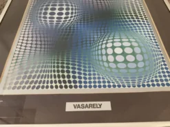 Sérigraphie vintage Op Art « Feny » par Vasarely