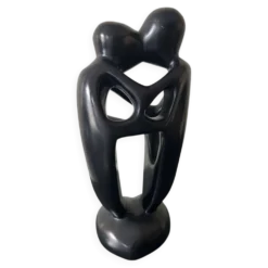 Statue africaine en stéatite représentant 2 amoureux GmBh