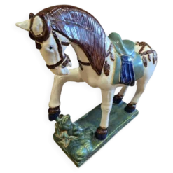 Statue cheval en céramique