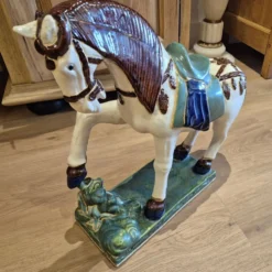 Statue cheval en céramique