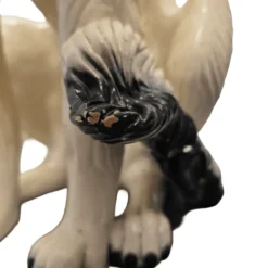 Statue de chien en céramique italienne vintage, années 1960/70.