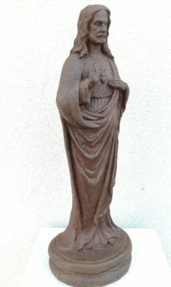 Statue de Jésus en fonte